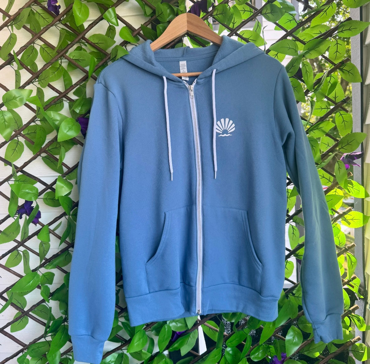 Heather Deep Teal Unisex Shell Zip-Up