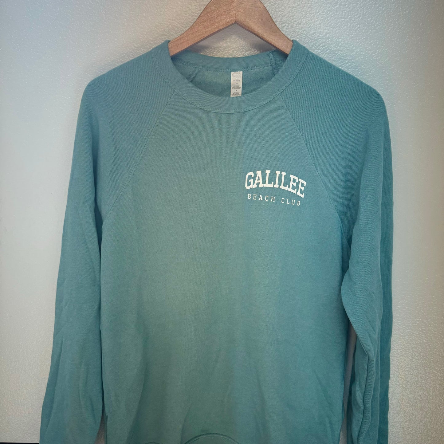 Galilee Beach Club Crewneck - Heather Blue Lagoon